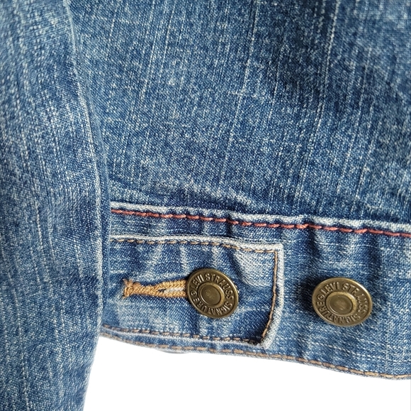 LEVI'S Strauss Signature Levi Strauss & Co. Denim Jean Jacket Size Med - Picture 4 of 11